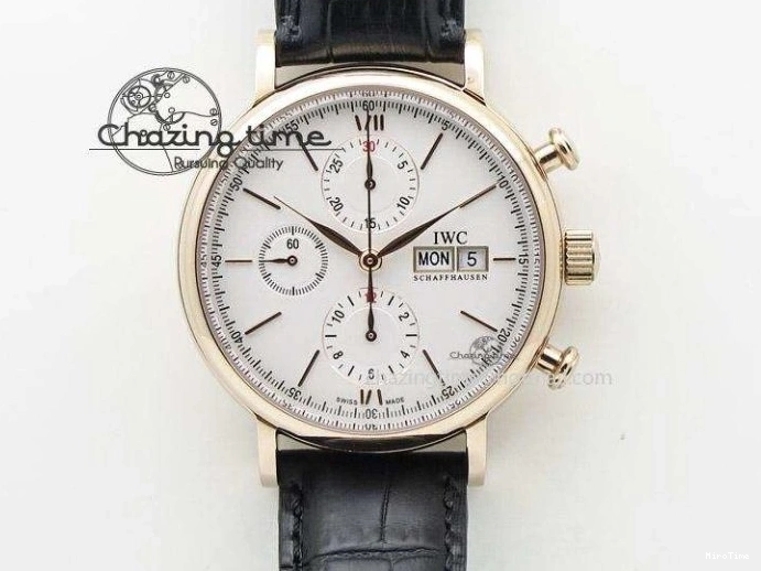 MIROTIME 0113 Youthful 2016 Pilot Chrono SS IW377719 ZF Best Edition On Brown Leather Strap A 7291